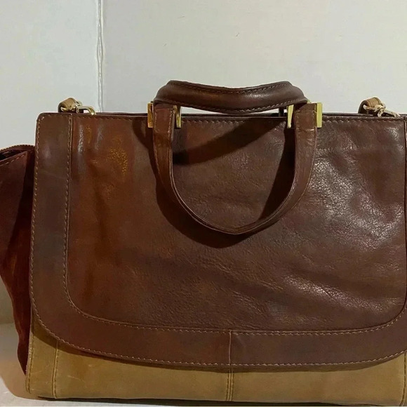 Via pepubblica plum beige leather unisex  briefcase ideas for work travel - Picture 2 of 15